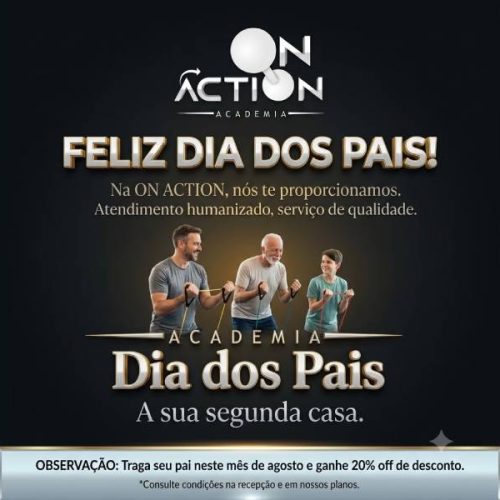 On Action Academia oferece 20% de desconto para pais durante o mês de agosto