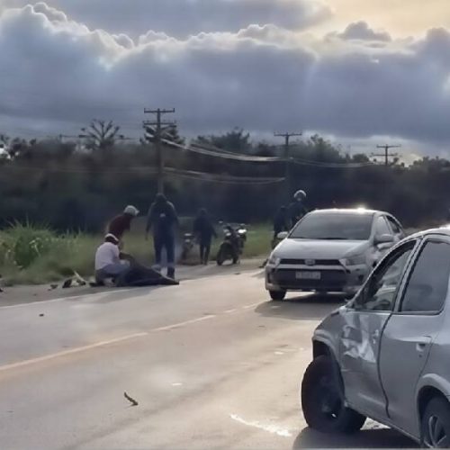 Acidente no “trecho da morte” deixa motociclista ferido em Vitória da Conquista