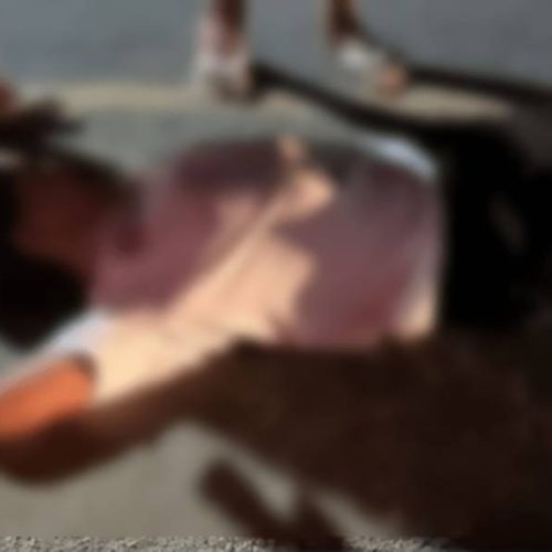 Adolescente se acidenta em Carinhanha ao passar por quebra-molas e fica ferido