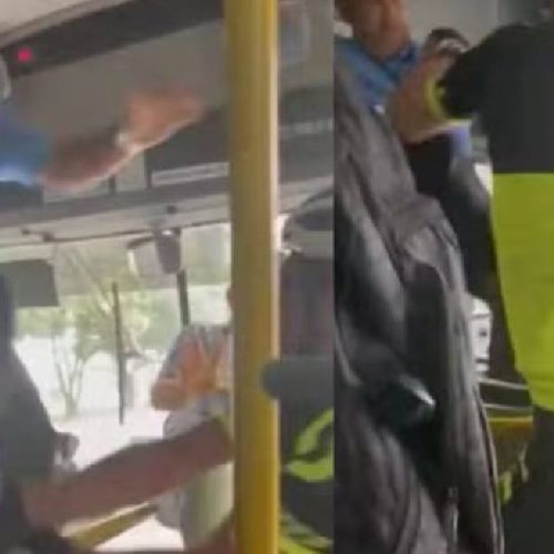 Briga entre ciclista e motorista dentro de ônibus choca Feira de Santana e termina em afastamento