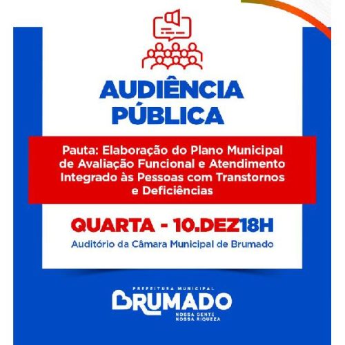 Brumado realiza audiência para elaborar Plano Municipal de inclusão de pessoas com deficiência e TEA