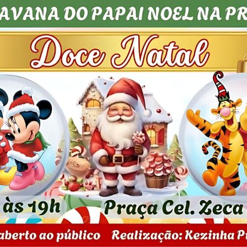 Caravana Natalina chega à 10ª edição e leva Doce Natal à Praça Zeca Leite, em Brumado