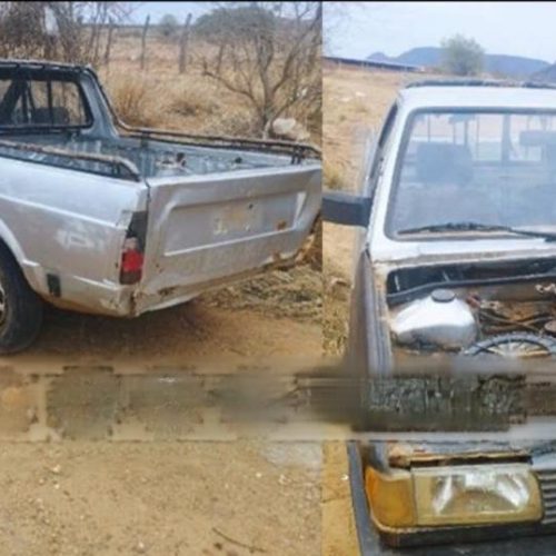 Carro furtado é encontrado depenado em fazenda na zona rural de Candiba