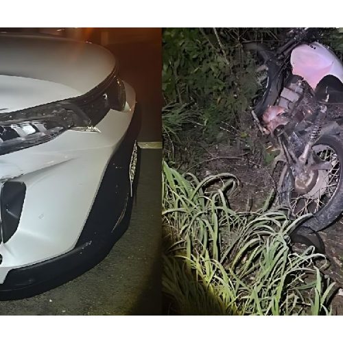 Colisão entre carro e moto deixa feridos na BR-030, em Caetité