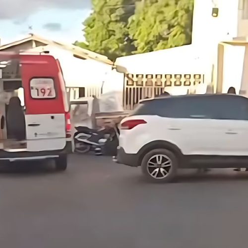Colisão entre carro e moto fere motociclista em via movimentada de Brumado