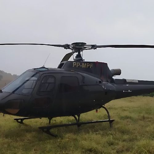Helicóptero faz pouso de emergência em área rural de Guanambi durante chuva intensa