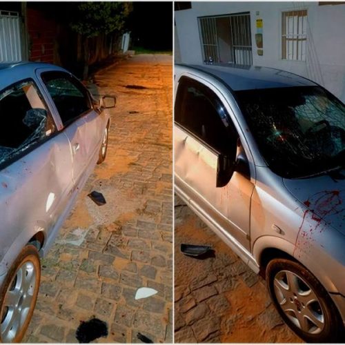 Homem agride família e destrói carro do irmão em Palmas de Monte Alto