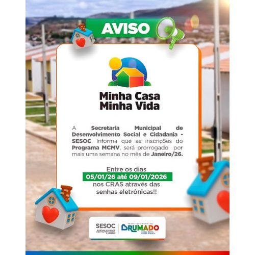 Inscrições do Minha Casa, Minha Vida em Brumado são prorrogadas até 9 de janeiro