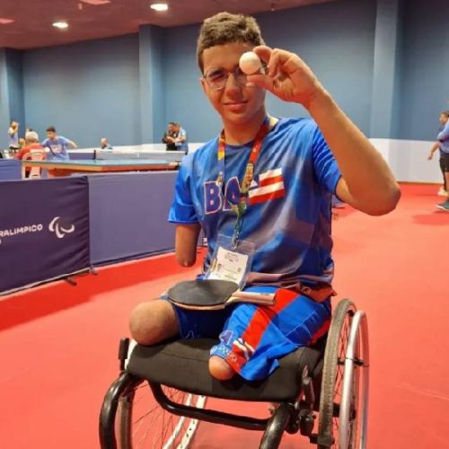 Jovem de Licínio de Almeida representa Bahia em projeto paralímpico nacional