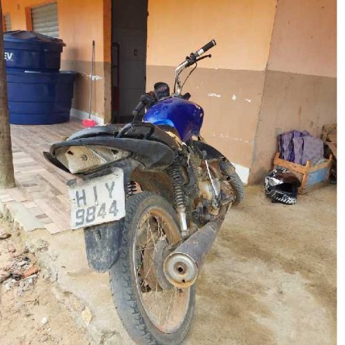 Motocicleta furtada em Minas é apreendido pela CIPRv em Anagé