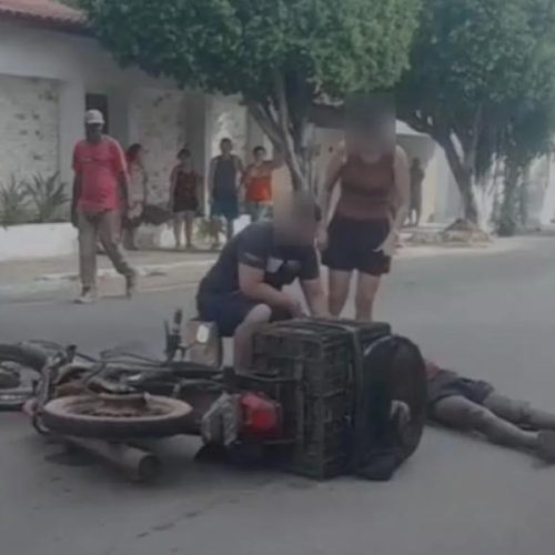 Motociclista fica ferido após colisão em avenida movimentada de Livramento