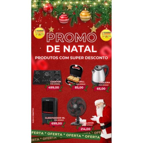 Natal com descontos imperdíveis na SQUARESOM e POLLYMOVEIS em Brumado
