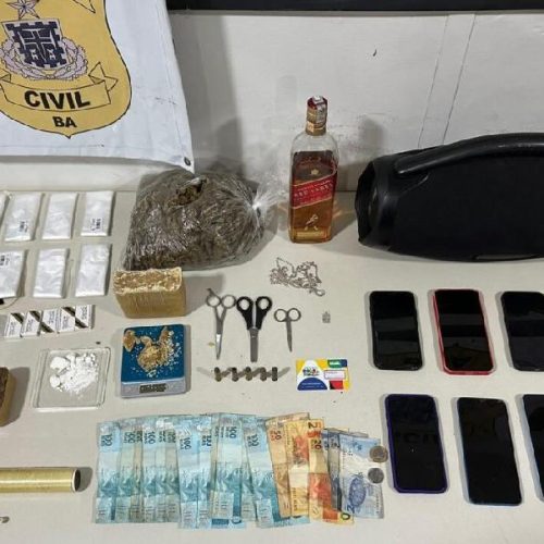 Operação conjunta prende 13 suspeitos e apreende mais de 1 kg de drogas em Bom Jesus da Lapa