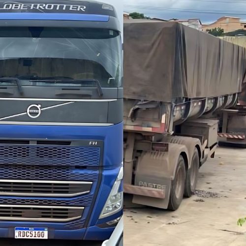 PM recupera carreta roubada avaliada em mais de R$ 1 milhão em Brumado