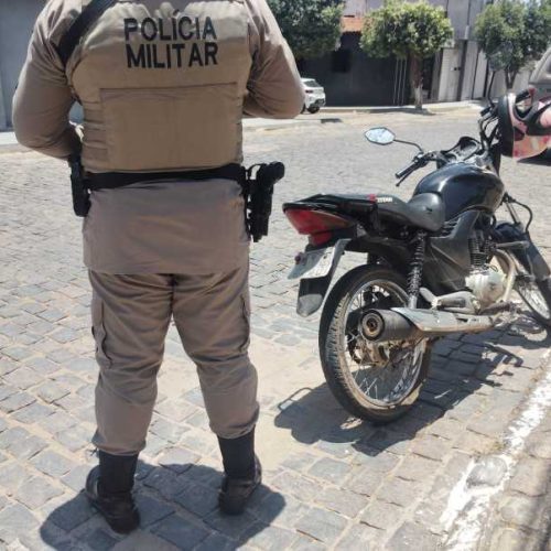 PM recupera motocicleta furtada em Brumado após ação rápida da CETO