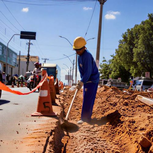 Prefeitura avança com obras de requalificação da Avenida Centenário em Brumado
