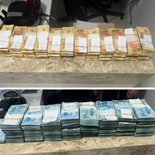 R$ 1,3 milhão é apreendido em abordagem na BA-026, em Tanhaçu