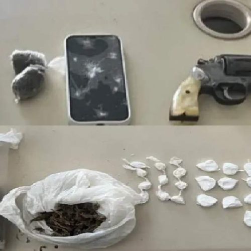 Suspeito tenta fugir da polícia, mas acaba preso com arma e drogas em Barra da Estiva