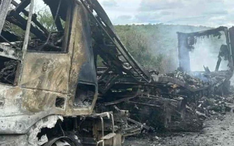 Carreta pega fogo e causa congestionamento de horas na BR-116 em Jaguaquara