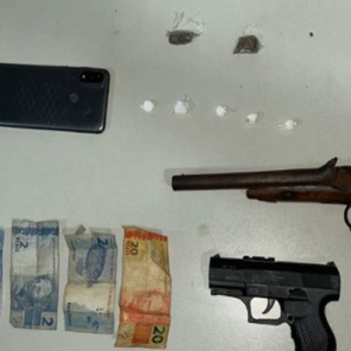 Homem é preso com drogas e arma durante abordagem em Bom Jesus da Lapa