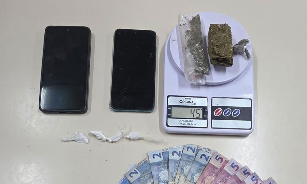 Ação policial termina com dono de bar preso por tráfico em zona rural de Pindaí