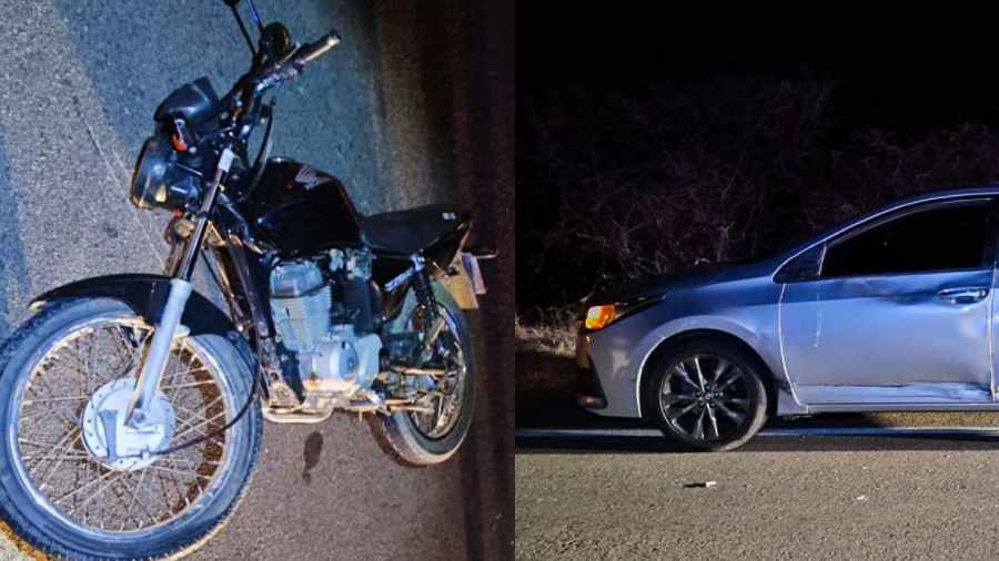 Colisão em Tanhaçu deixa homem ferido e mobiliza SAMU na BA-142
