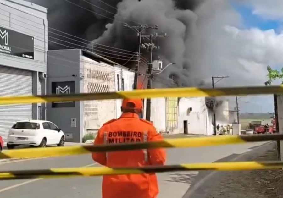 Fogo destrói fábrica de estofados no Recôncavo Baiano
