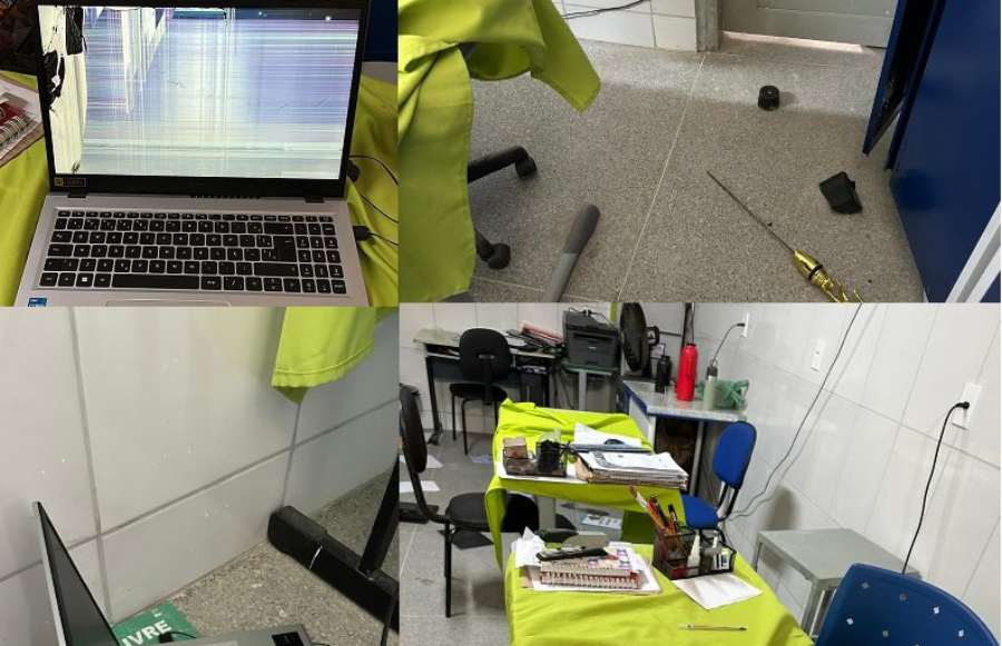 Mãe é presa após agredir diretora e quebrar computadores em escola de Carinhanha