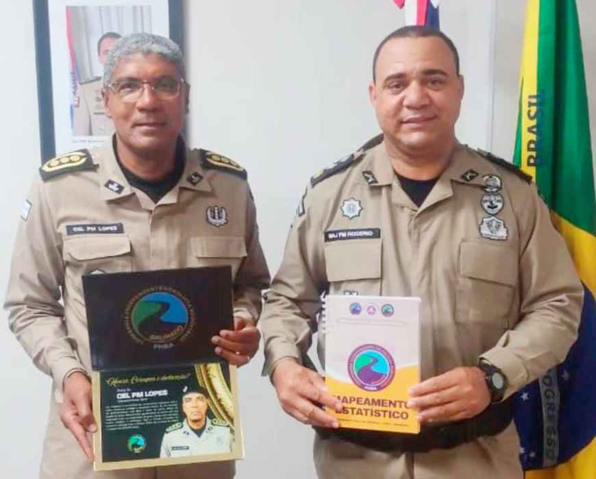 Reconhecimento e parceria marcam visita de comandante da CIPRv ao Subcomandante Geral da Polícia Militar