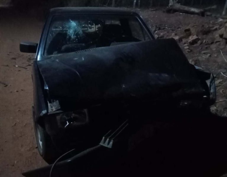 Acidente de trânsito na comunidade do Canto em Macaúbas