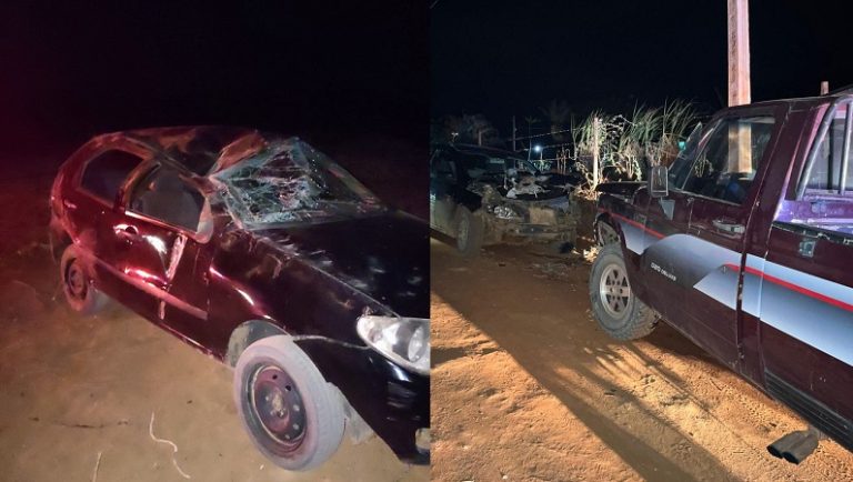 Dois acidentes em estradas vicinais de Caculé