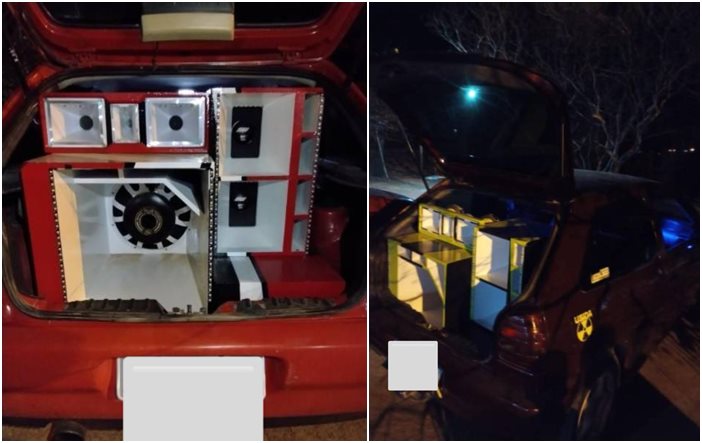 PM apreende carro com Som automotivo irregular em Operação na zona rural de Guanambi