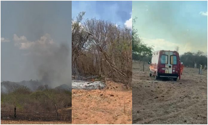 Fogo atinge fazenda da vice-prefeita na Bahia e destrói reserva ambiental de 115 hectares
