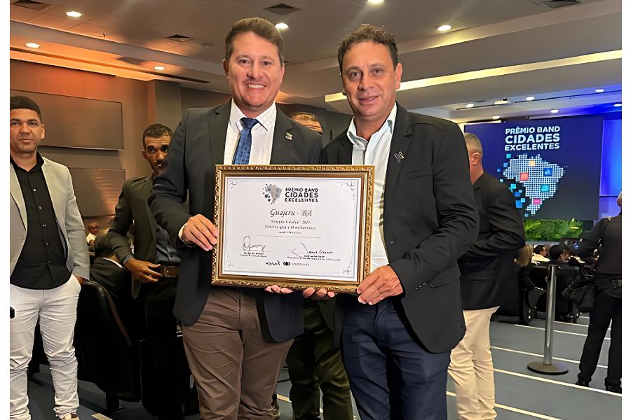 Guajeru conquista 1º lugar no Prêmio Band Cidades Excelentes na área de Saúde e Bem-Estar