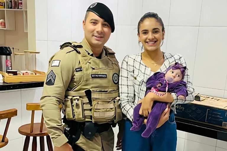 Madrugada tensa termina bem após PM desengasgar bebê de dois meses em Poções
