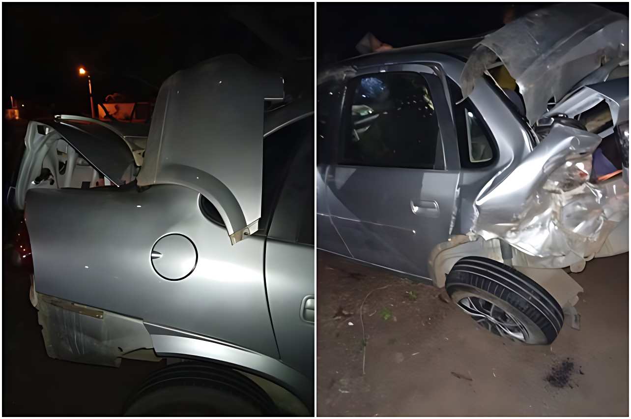 Motorista embriagado provoca colisão e destrói dois carros em distrito de Palmas de Monte Alto