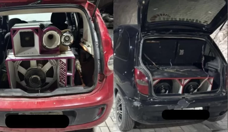 PM apreende veículos e paredão de som em Barra da Estiva por perturbação