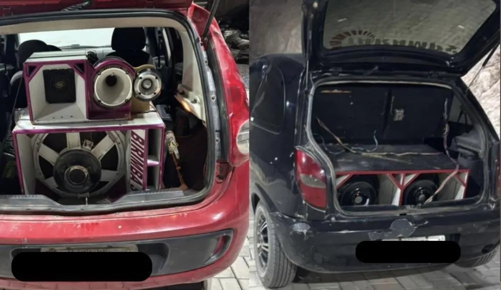 PM apreende veículos e paredão de som em Barra da Estiva por perturbação