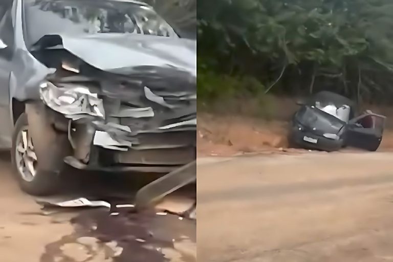 Batida frontal deixa dois feridos em Aracatu