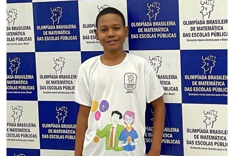 Estudante de 13 anos conquista ouro estadual e nacional na OBMEP