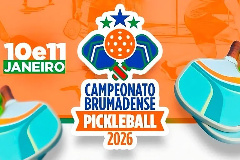 Inscrições para o Campeonato Brumadense de Pickleball 2026 seguem abertas até o fim do ano