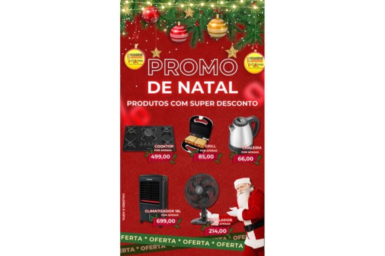 Natal com descontos imperdíveis na SQUARESOM e POLLYMOVEIS em Brumado