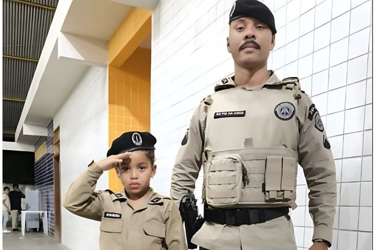 PM surpreende criança em aniversário e emociona escola em Contendas do Sincorá