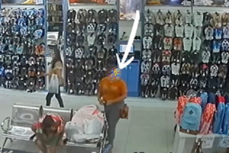 Suspeita aproveita distração e furta calçados em loja no centro de Brumado