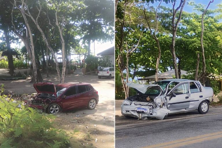 Acidente grave em Porto Seguro: racha deixa feridos presos às ferragens