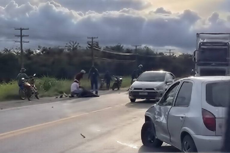 Acidente no “trecho da morte” deixa motociclista ferido em Vitória da Conquista