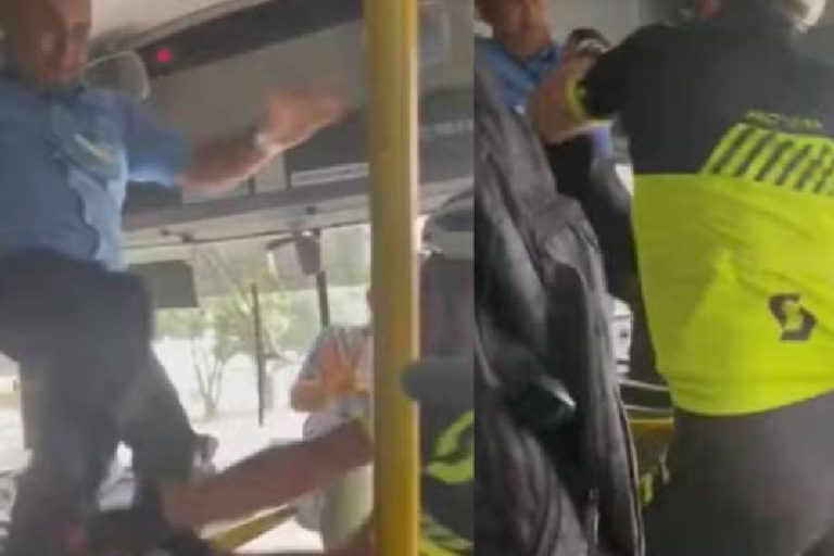 Briga entre ciclista e motorista dentro de ônibus choca Feira de Santana e termina em afastamento