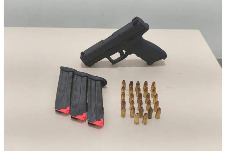 CIPRv/Brumado apreende pistola 9mm durante abordagem em Vitória da Conquista
