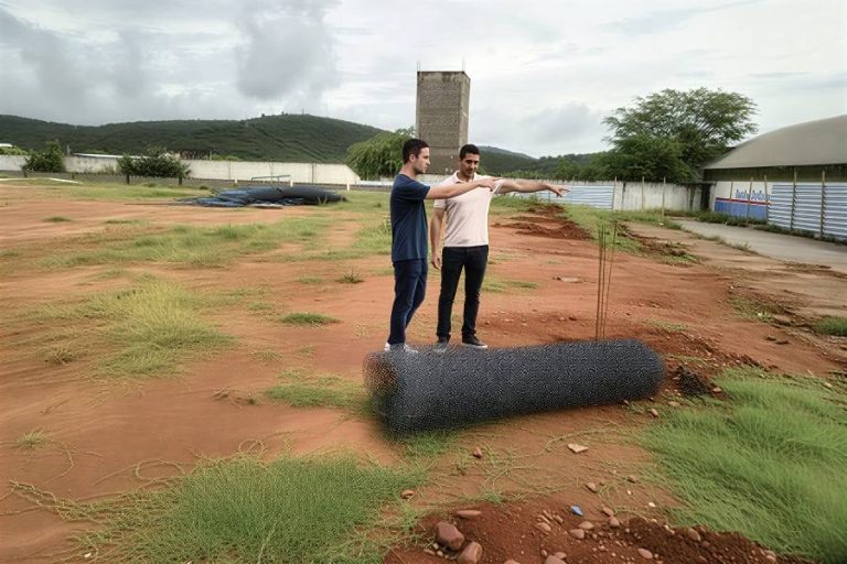 Prefeito vistoria obra de praça esportiva em escola de Brumado e anuncia espaço aberto à comunidade