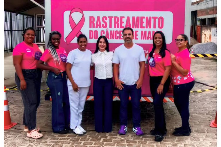 Primeira-dama de Brumado convoca mulheres para exames na Carreta da Mamografia e reforça prevenção
